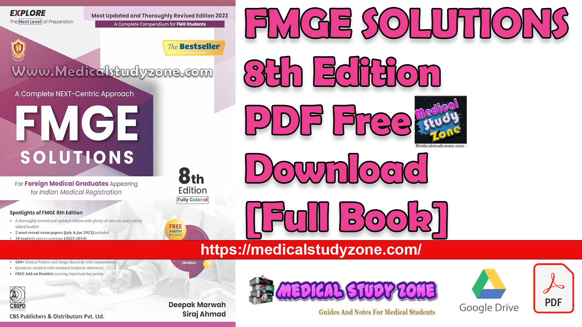 FMGE SOLUTIONS 8th Edition PDF Free Download [Full Book]