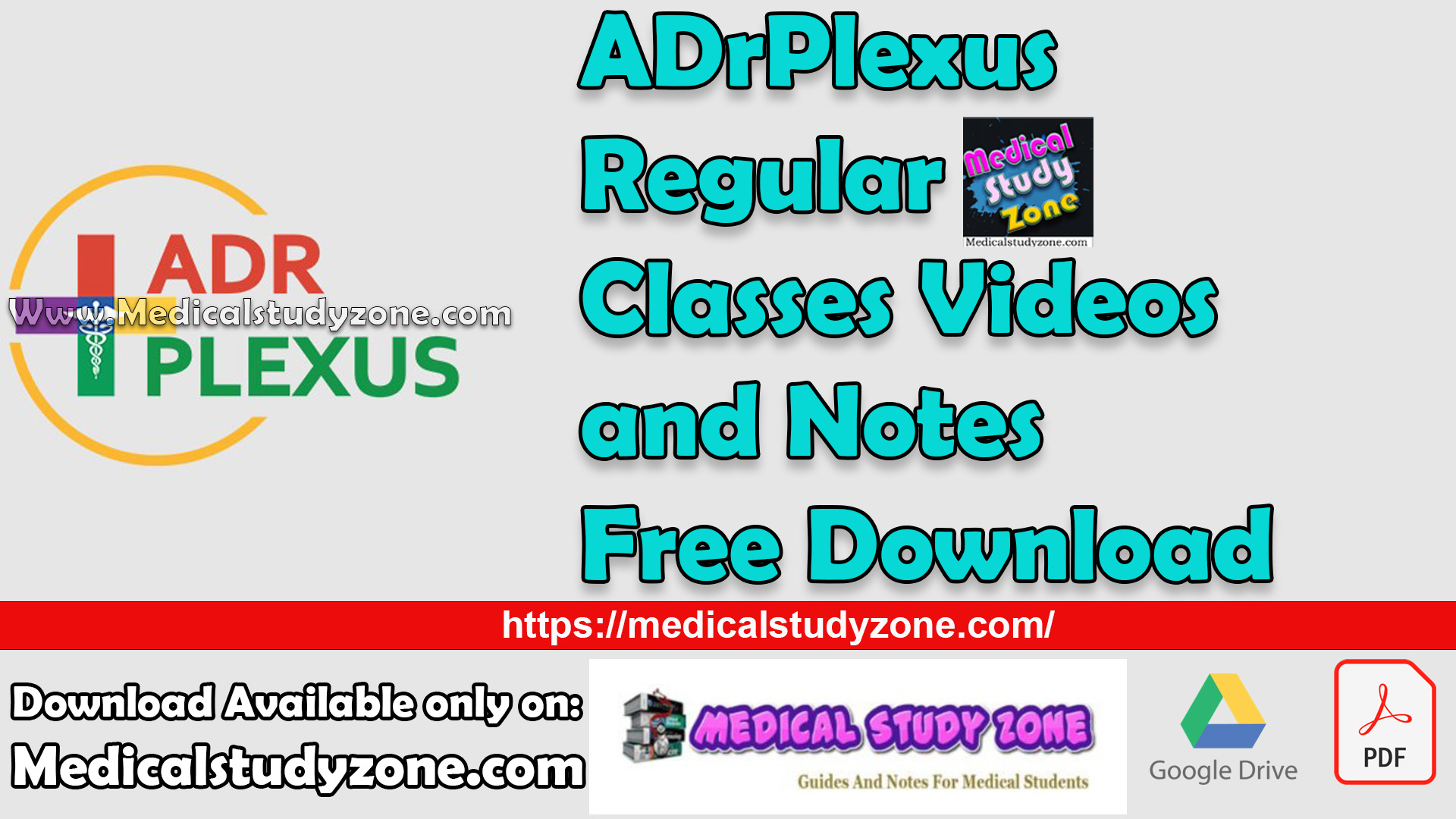 ADrPlexus Regular Classes 2024-2025 Videos and Notes Free Download