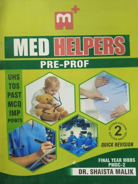 MedHelper Final Year MCQs by Dr Shaista Malik PDF Free Download cover
