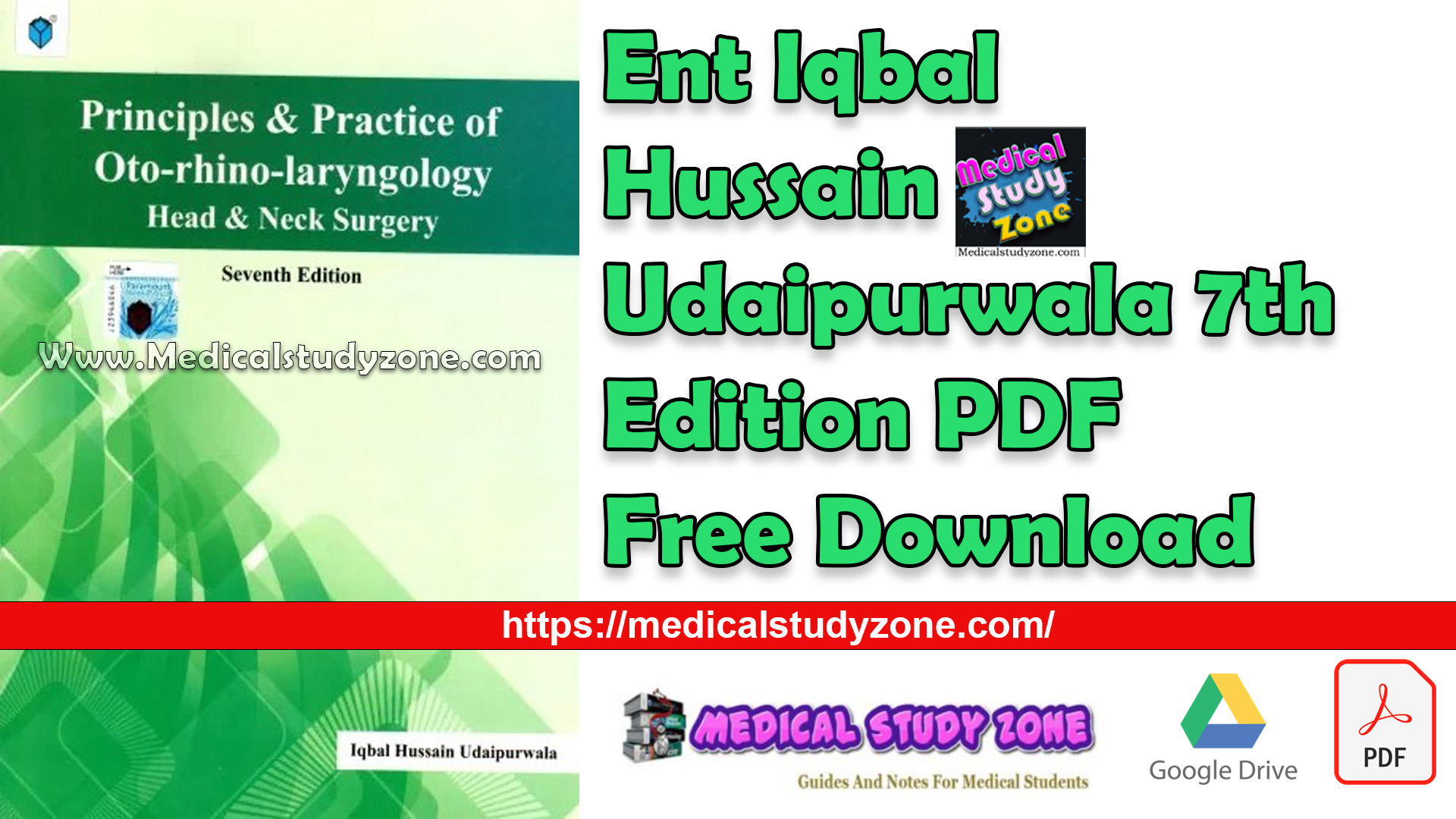 Ent Iqbal Hussain Udaipurwala 7th Edition PDF Free Download