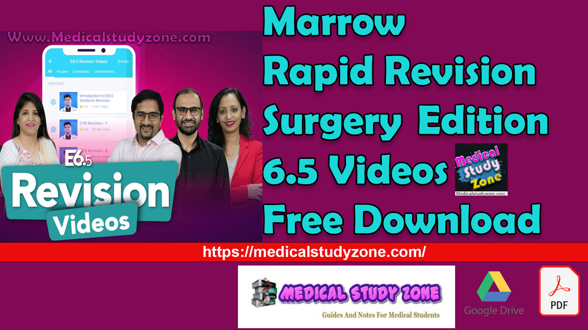 Marrow Rapid Revision Surgery  Edition 6.5 Videos Free Download (Size 4.82 GB)