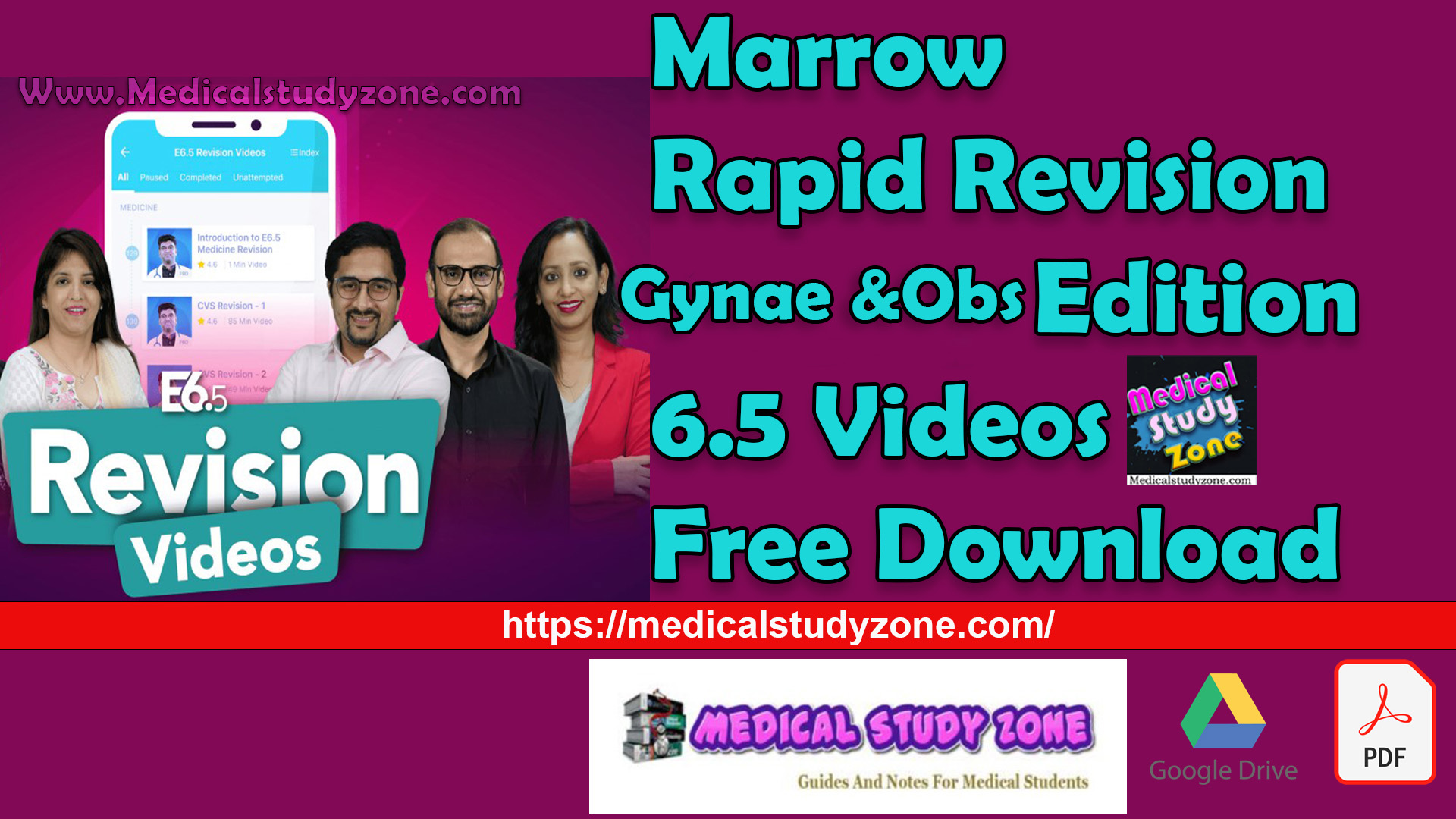 Marrow Rapid Revision Gynaecology and Obstetrics Edition 6.5 Videos Free Download (Size 6.92GB)