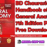 BD Chaurasia’s Handbook of General Anatomy 7th Edition 2025 PDF Free Download