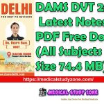 DAMS DVT 2025 Latest Notes PDF Free Download (All Subjects Size 74.4 MB)