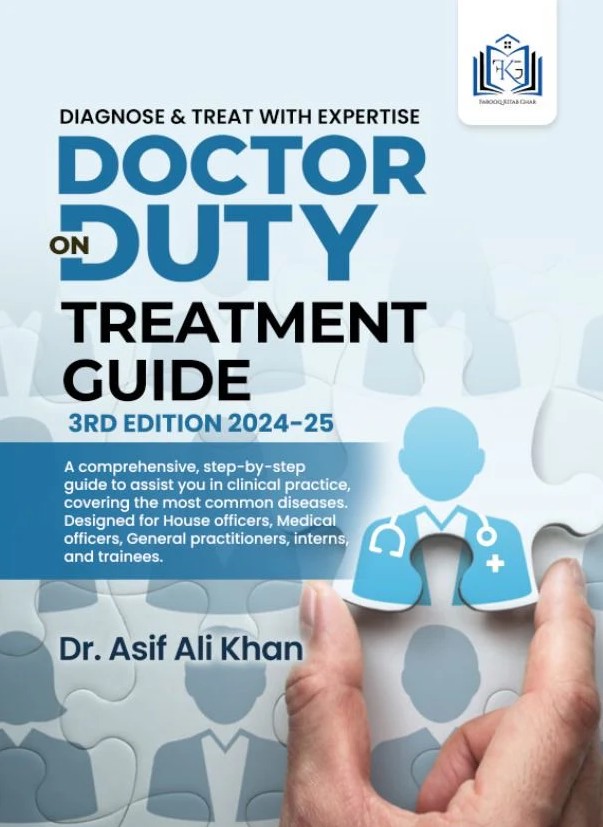 Doctor On Duty Treatment Guide 3rd Edition (2024-25) By Dr Asif Ali Khan PDF Free Download cover