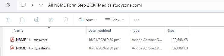 NBME Form 14 CMS Step 2 CK Offline PDF Free Download [Question and Answer Version] cover image
