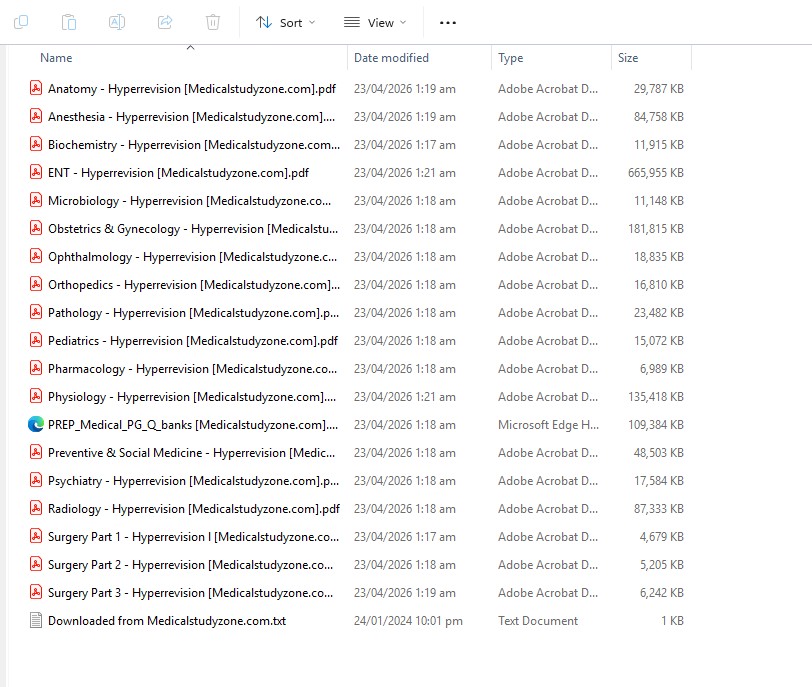 Cerebellum Academy HyperRevision Notes Free Download [All Subjects Size 3.4 GB] cover image